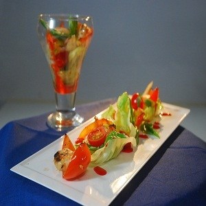 Gazpacho Style Shrimp Salad