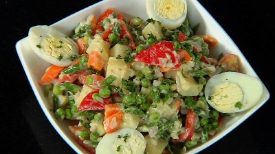 Spanish Potato and Peas Salad