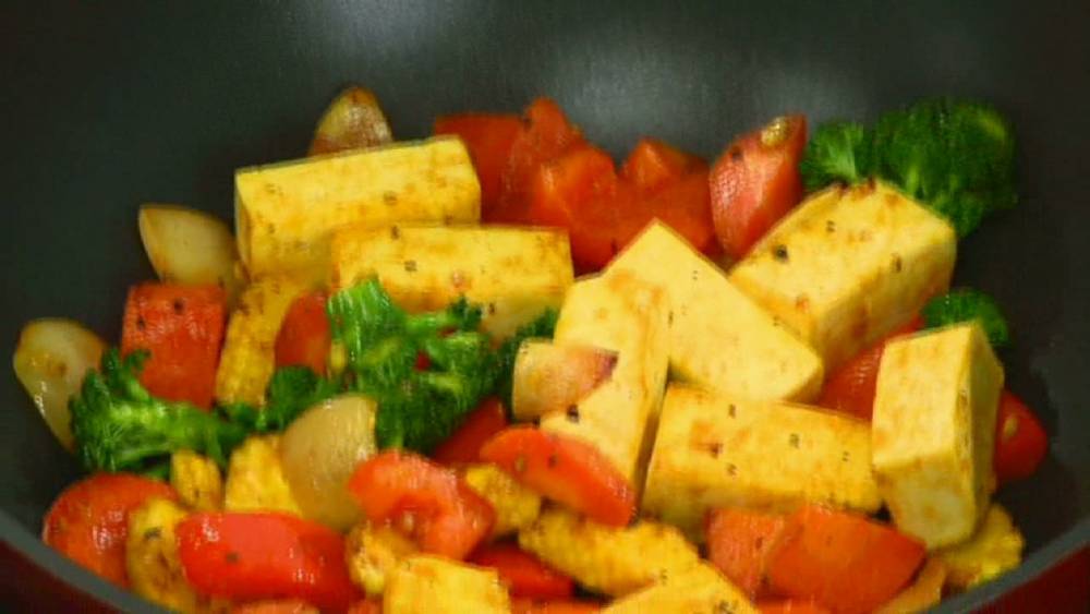 Curried Tofu with Vegetables