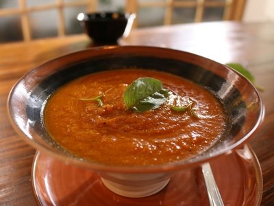Roasted Bell Pepper and Carrot Soup