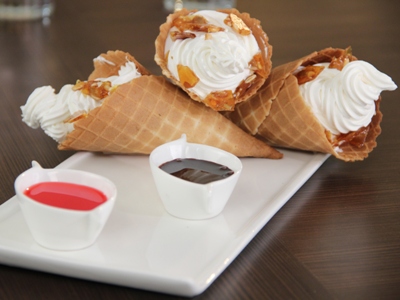 Waffle Cones with Superfood Mousse Fill